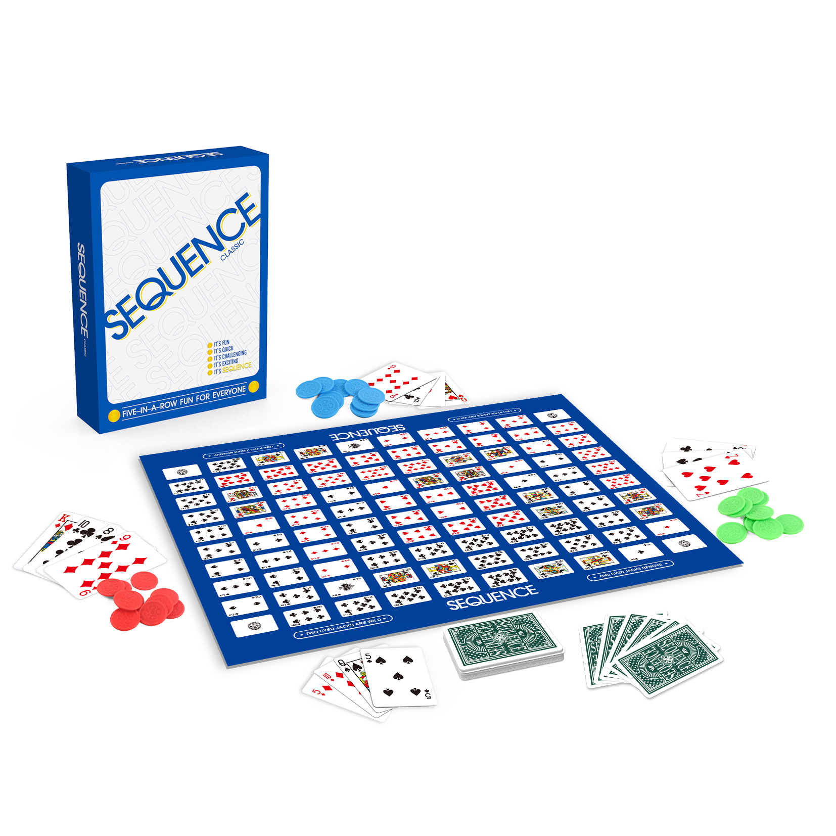 Board Game Store - Sequence classic(new version) board game, English/Spanish/Portuguese/Arabic