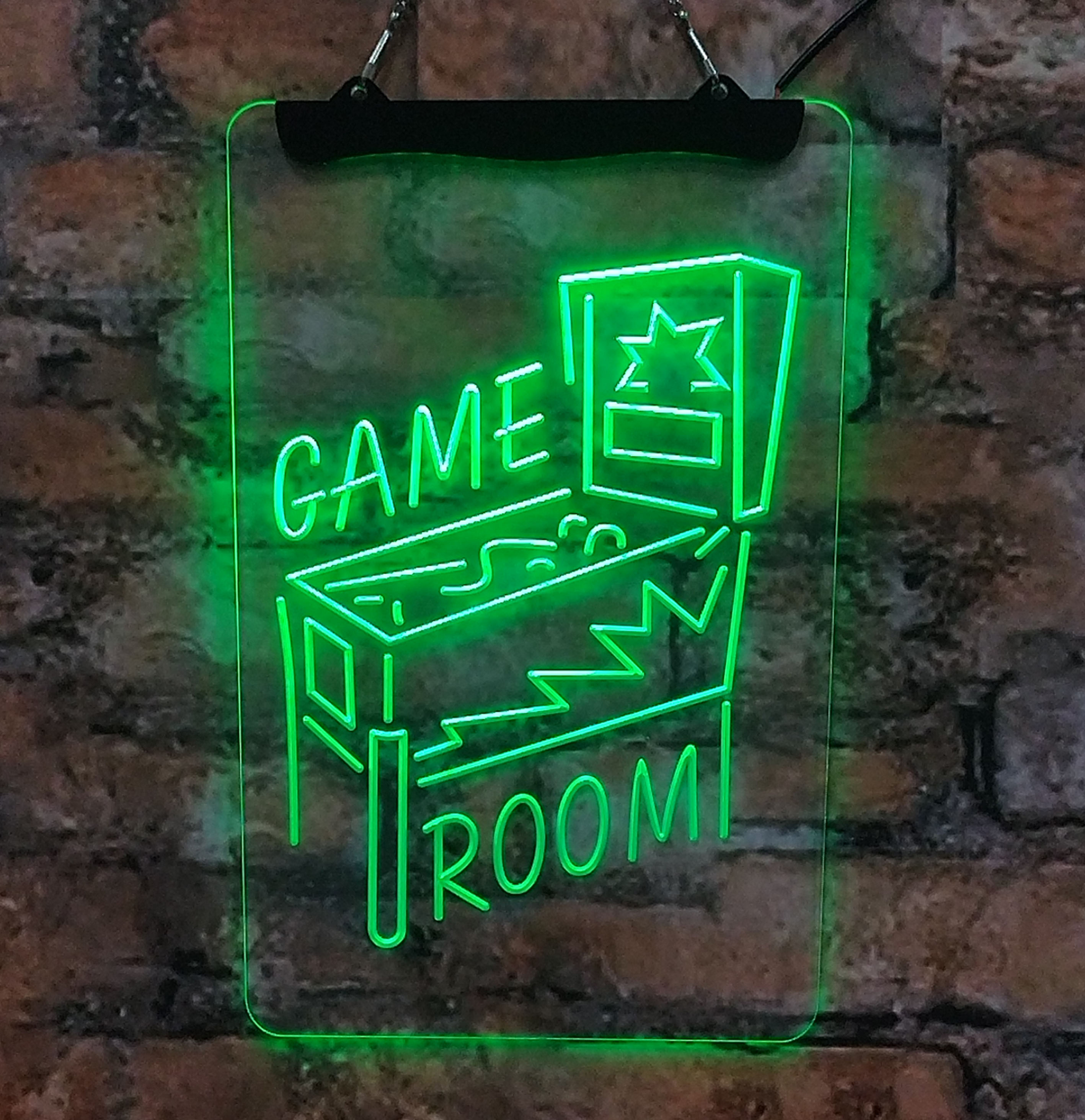 Board Game Store - Game room, bar, LED neon sign,