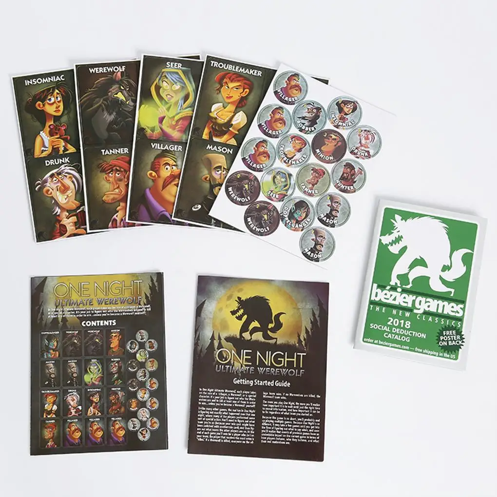 Board Game Werewolf - Board Games One Night Ultimate Werewolf