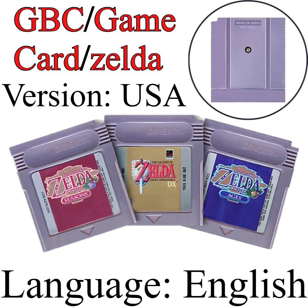 Board Game Zelda - GBC Game Card The Legend of