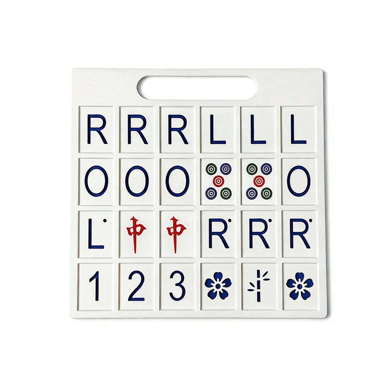 Board Game Solo - Solo Mahjong Board 24 Slots Portable