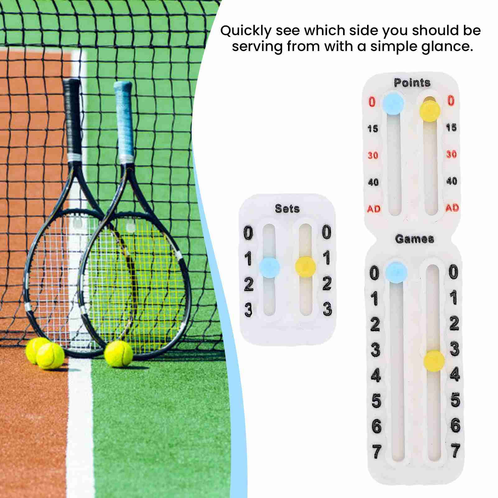 Tennis Score Keeper for Racket - Board Game Ranking recensione e prezzo