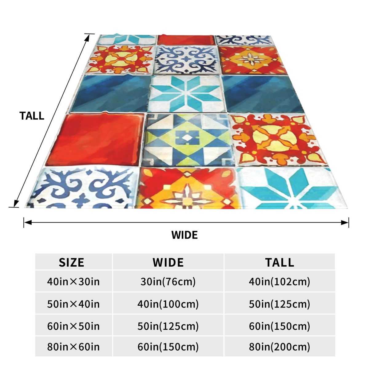 Colorful Azulejos Tiles From A - Board Game Quilt recensione e prezzo