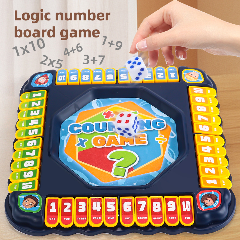 Blue Number Flip Tabletop Game - Board Game Logo recensione e prezzo