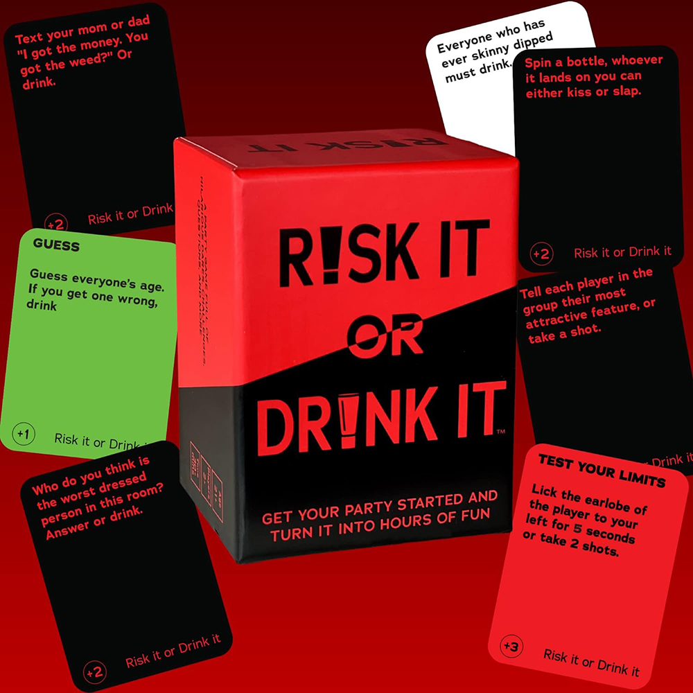 Risk It Or Drink It Fun Party  - Board Game Uno recensione e prezzo