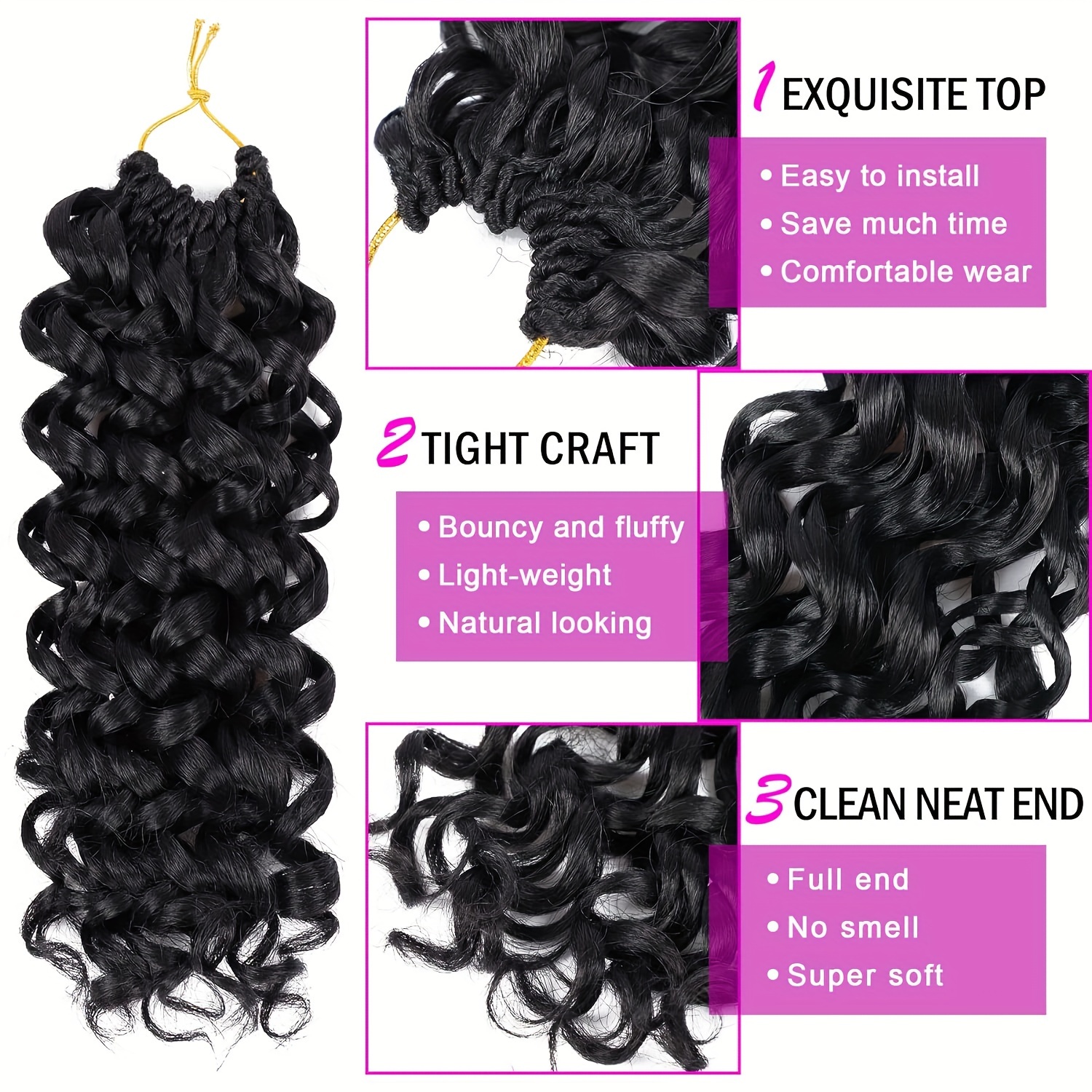 10 Inch GoGo Curl Crochet Hair - Board Game Yogi recensione e prezzo