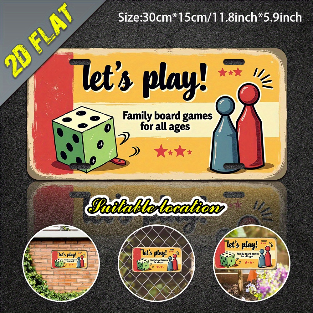 2D Flat, 1pc Aluminum Metal Si - Board Game Cafe recensione e prezzo