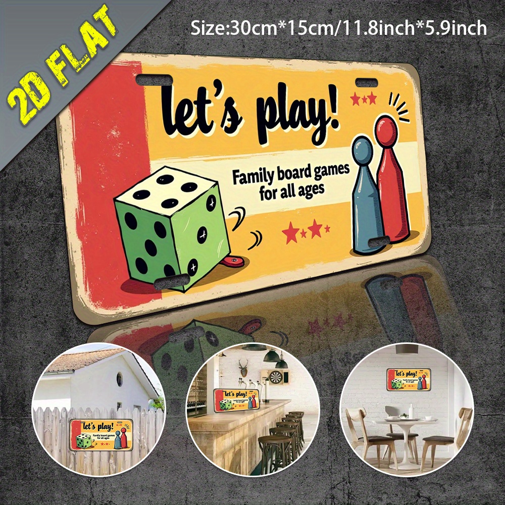 2D Flat, 1pc Aluminum Metal Si - Board Game Cafe recensione e prezzo