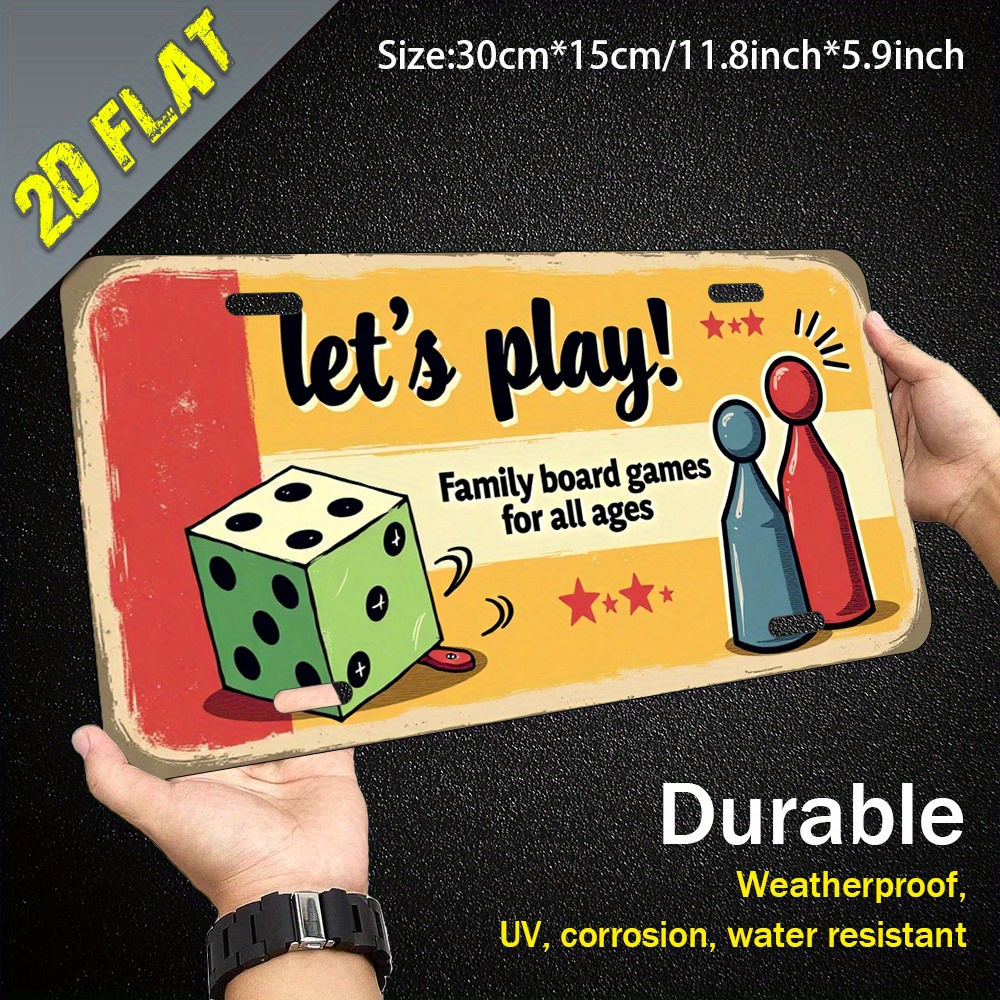 2D Flat, 1pc Aluminum Metal Si - Board Game Cafe recensione e prezzo