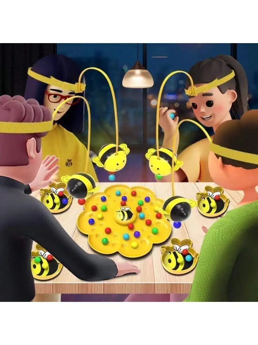 1 set of cute bee-shaped board - Board Game Logo recensione e prezzo