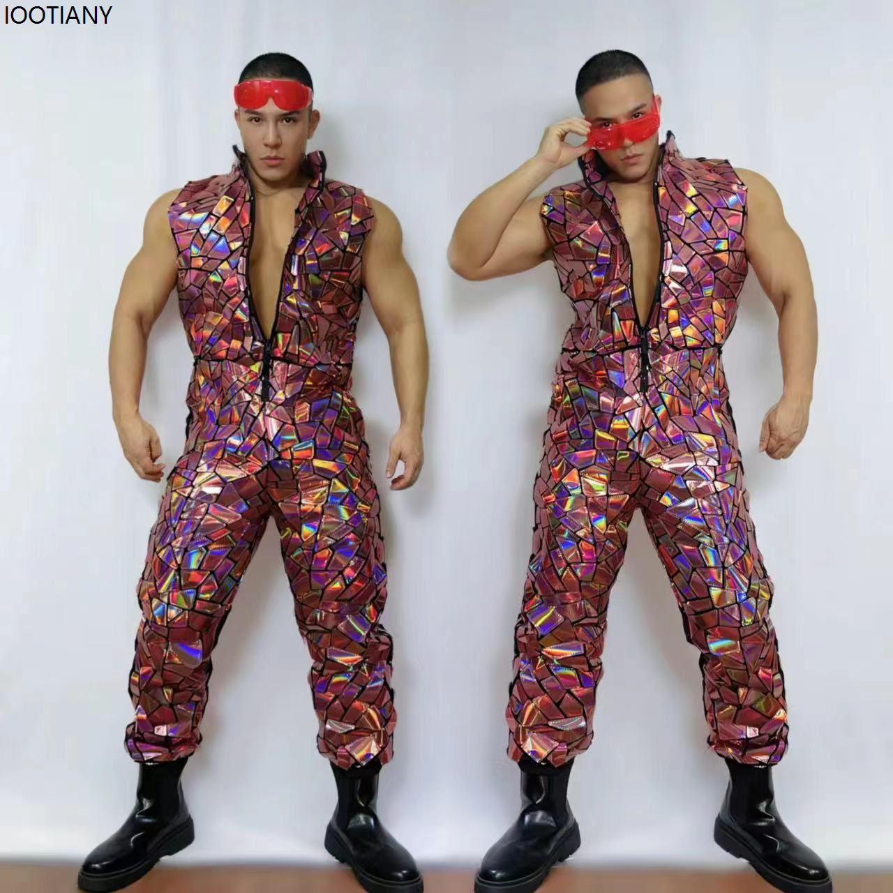 Men Laser Mirror Sleeveless Ju - Board Game Yogi recensione e prezzo