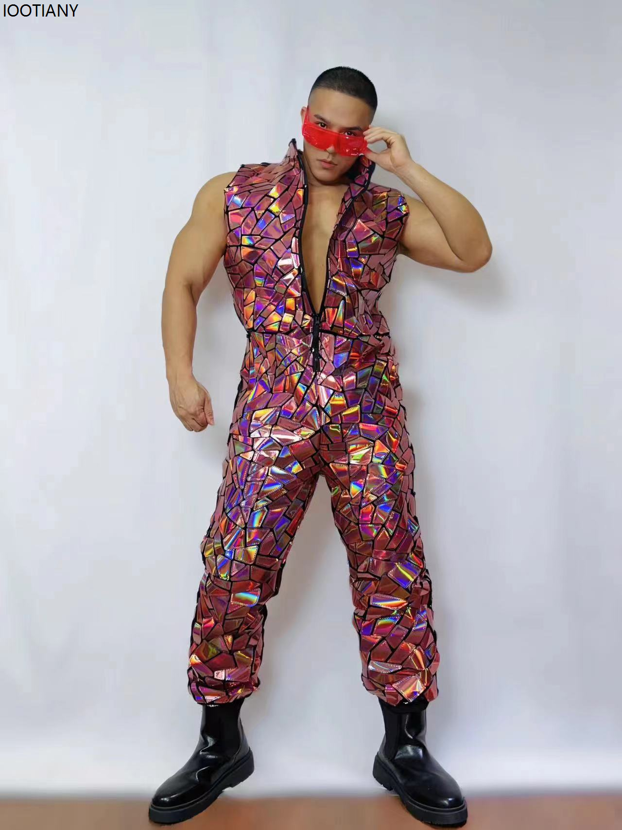 Men Laser Mirror Sleeveless Ju - Board Game Yogi recensione e prezzo