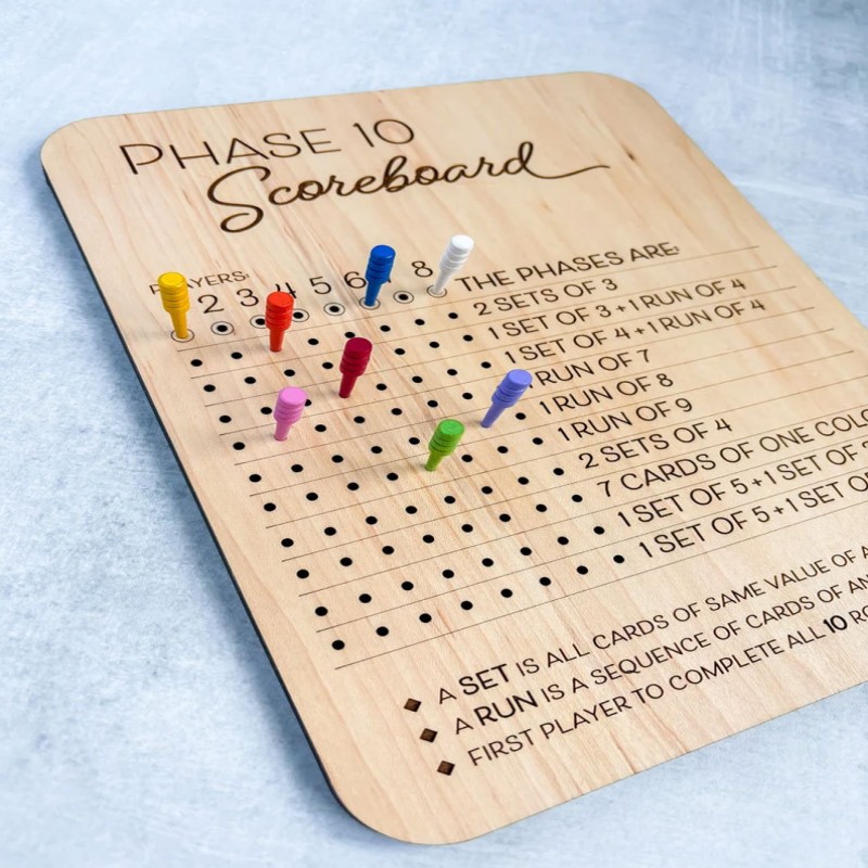 Phase 10 Score Board - Phase T - Board Game Ranking recensione e prezzo